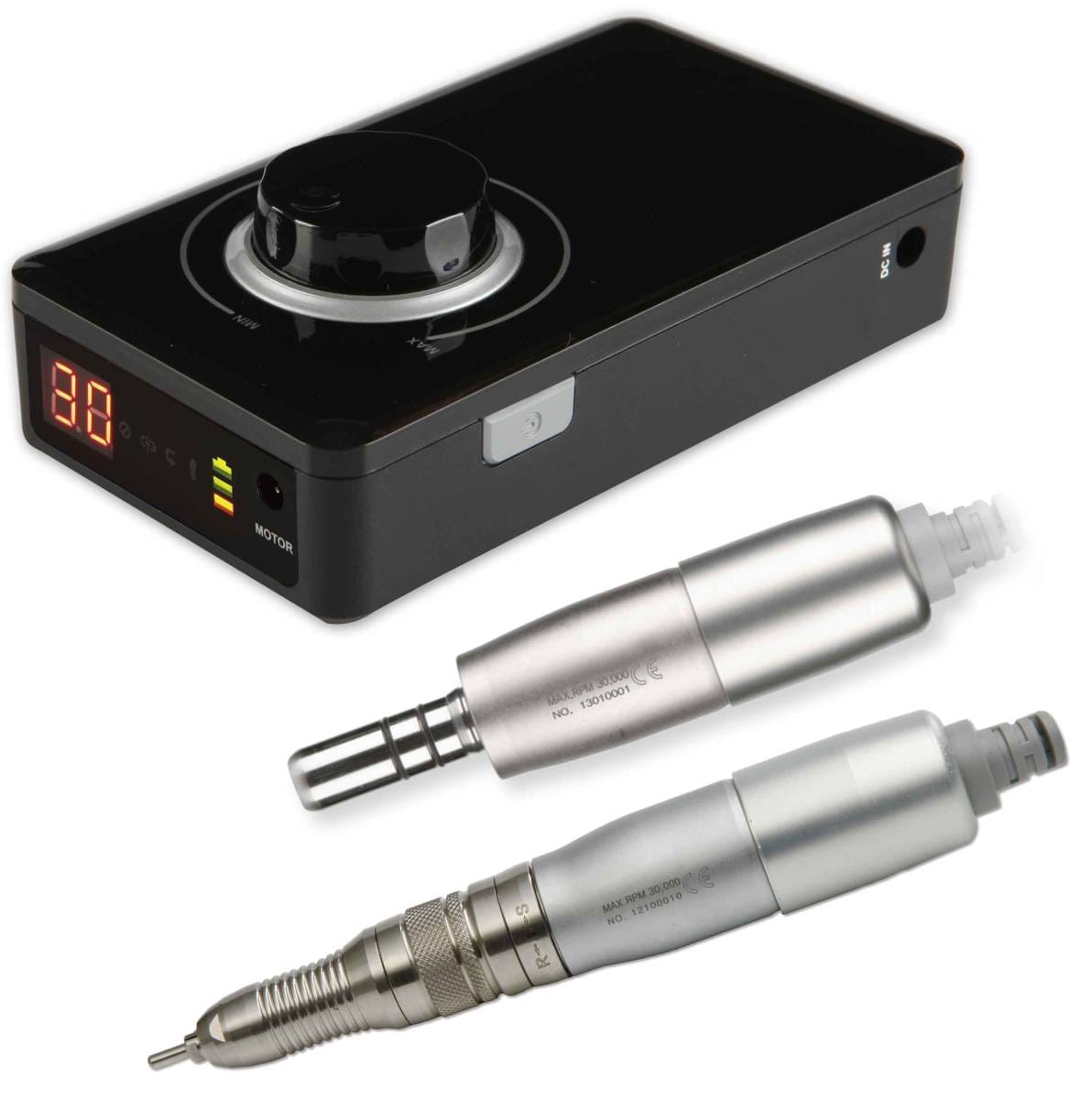 Tragbarer Micromoteur MHC Technology – ultra-kompakt und leicht, mit Lithium-Ionen-Akku, für präzise und zuverlässige mobile Anwendungen überall – MHC Technology, Übertragungsinstrumente