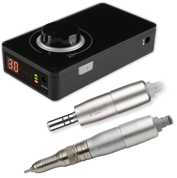 Tragbarer Micromoteur MHC Technology – ultra-kompakt und leicht, mit Lithium-Ionen-Akku, für präzise und zuverlässige mobile Anwendungen überall