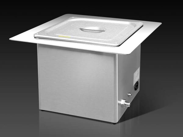 MHC 130E – Einbau-Ultraschallwanne 13L für Zahnarztpraxis, leistungsstarke Reinigung, optimierte Leistung 40 kHz, Heizung und schnelle Dekontamination