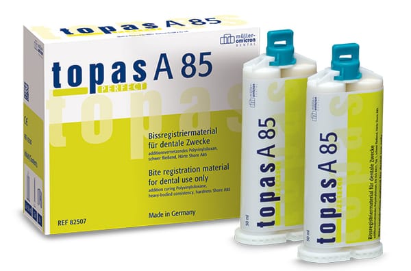 topas PERFECT A85 hard bite registration material 82507