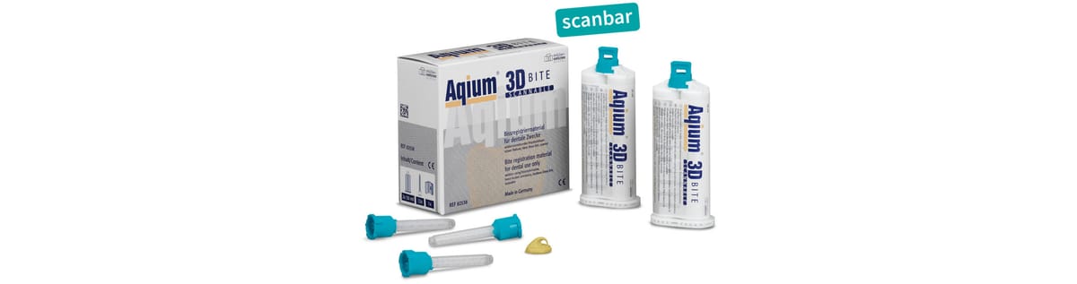 Aqium® 3D BITE scanbares Bissregistriermaterial – Müller-Omicron, Bissregistrierung