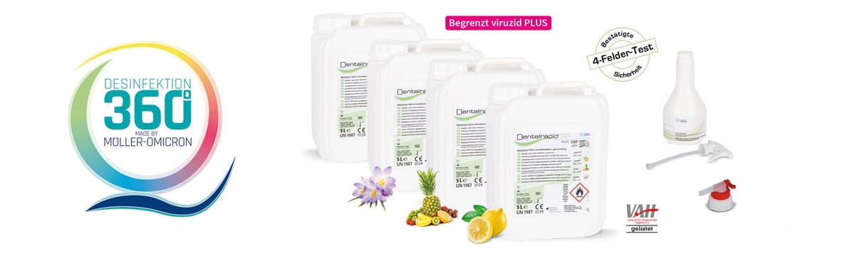 Dentalrapid® SD liquid Flächendesinfektion – Müller-Omicron, Flächendesinfektion