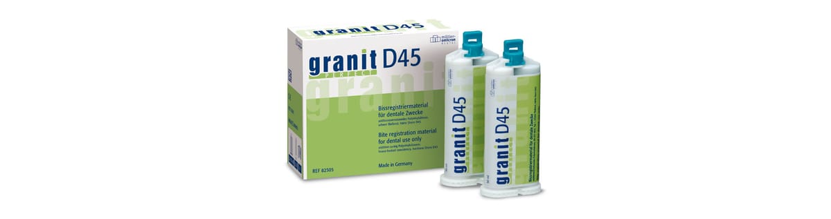 granit PERFECT D45 extra hartes Bissregistriermaterial – Müller-Omicron, Bissregistrierung