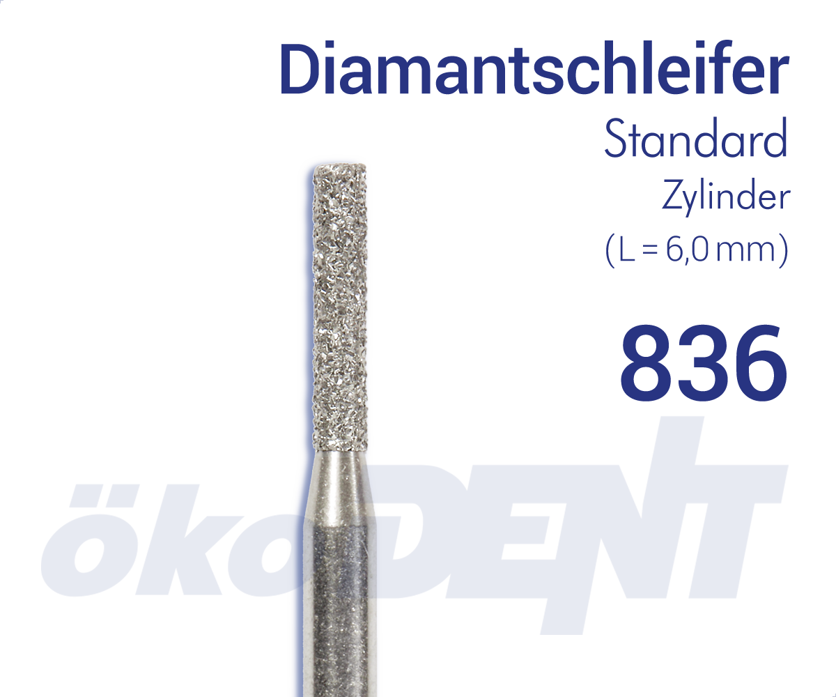 Standard-Diamant 836 - Zylinder – ökoDENT, Diamanten