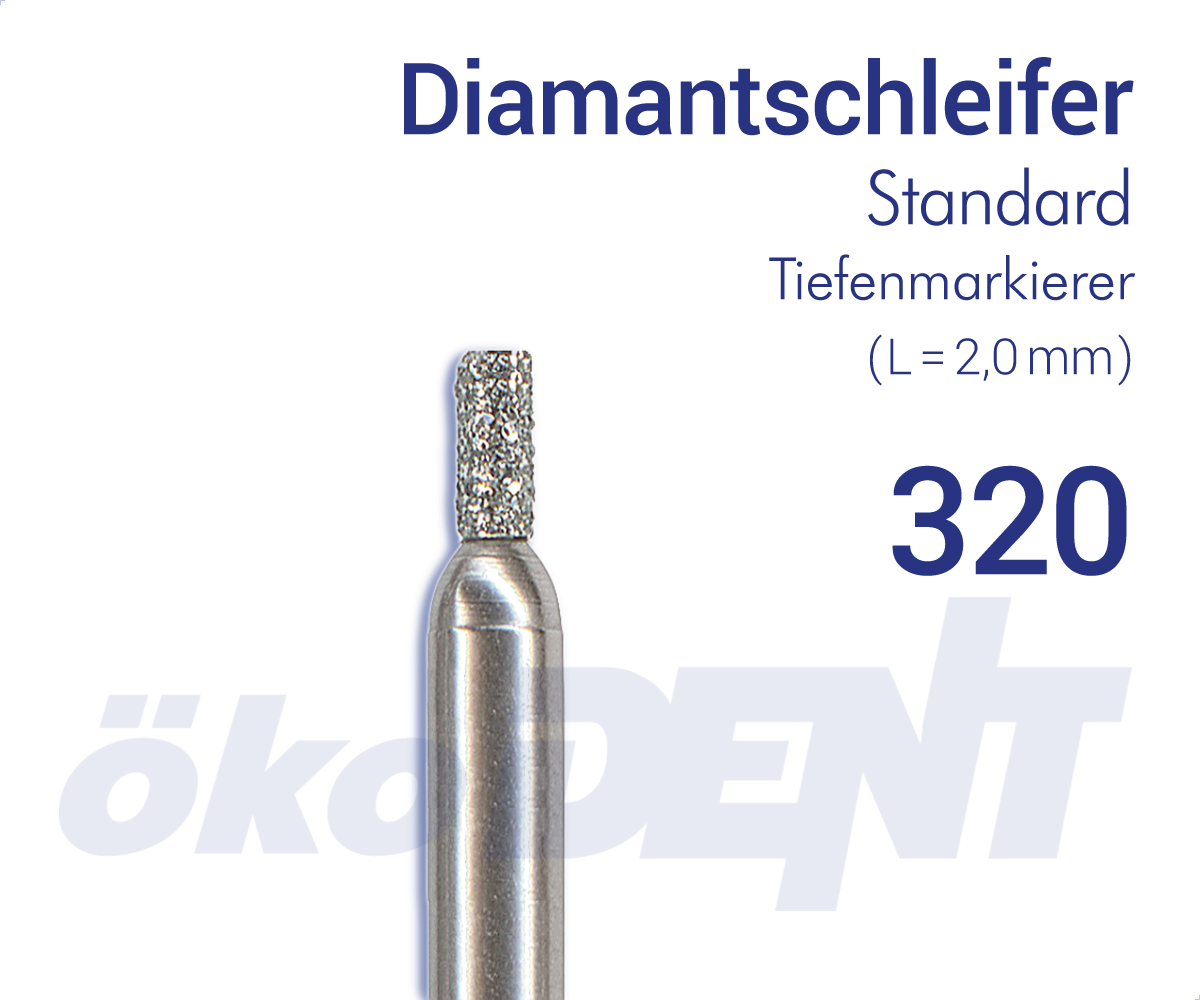 Standard-Diamant 320 - Tiefenmarkierer 2,0mm – ökoDENT, Diamanten