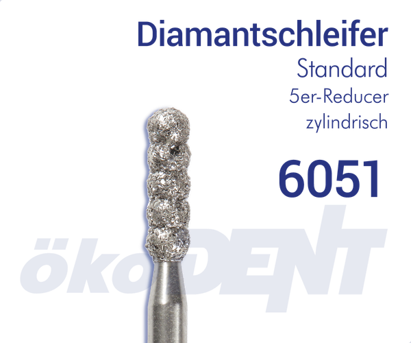 Standard-Diamant 6051 - Reducer, zylindrisch, 5-er