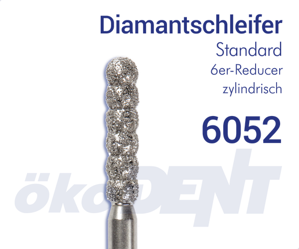 Standard-Diamant 6052 - Reducer, zylindrisch, 6-er
