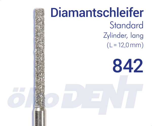 Standard-Diamant 842 - Zylinder, lang