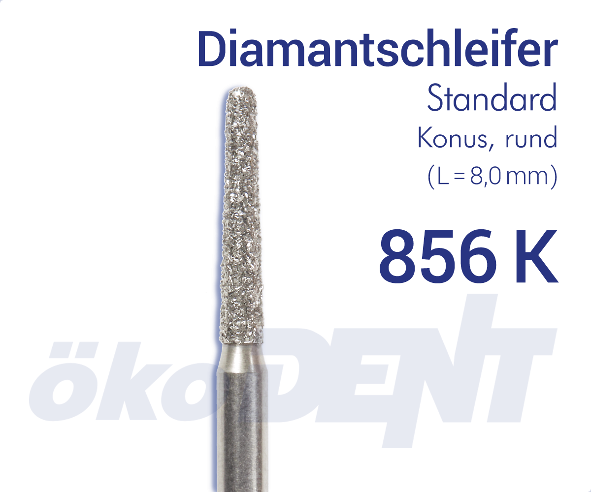 Standard-Diamant 856K - Konus, rund – ökoDENT, Diamanten
