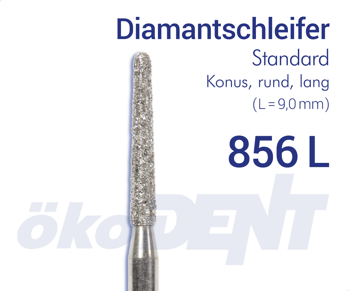 Standard-Diamant 856L - Konus, lang, rund – ökoDENT, Diamanten