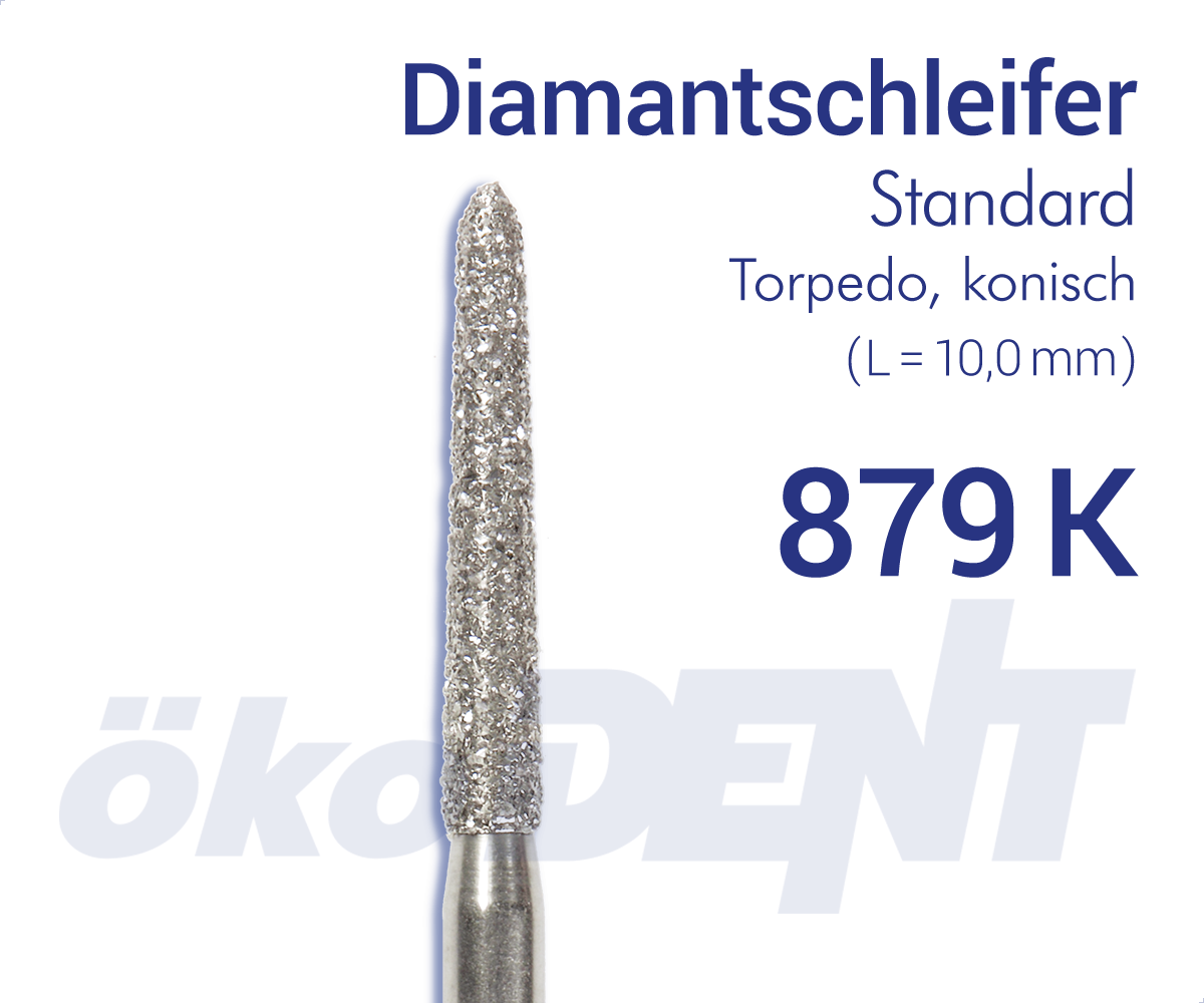 Standard-Diamant 879K - Torpedo, konisch – ökoDENT, Diamanten