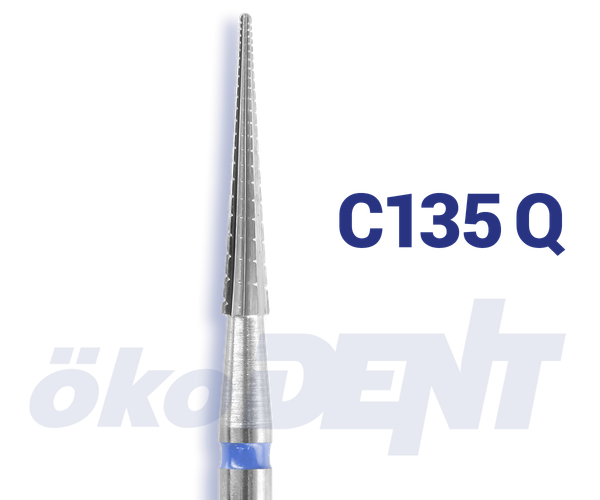 HM-Finierer C135 Q Konus mit Querhieb, 9 mm 8 Schneiden Sicherheitsspitze