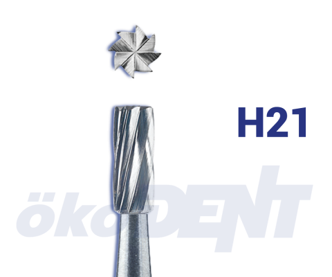 Hartmetall-Bohrer H21 – ökoDENT, Rotierende Instrumente Labor