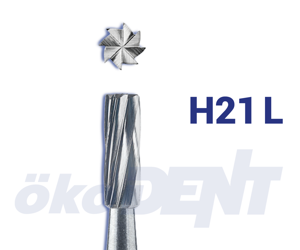 Hartmetall-Bohrer H21 L – ökoDENT, Hartmetallbohrer, Keramikbohrer