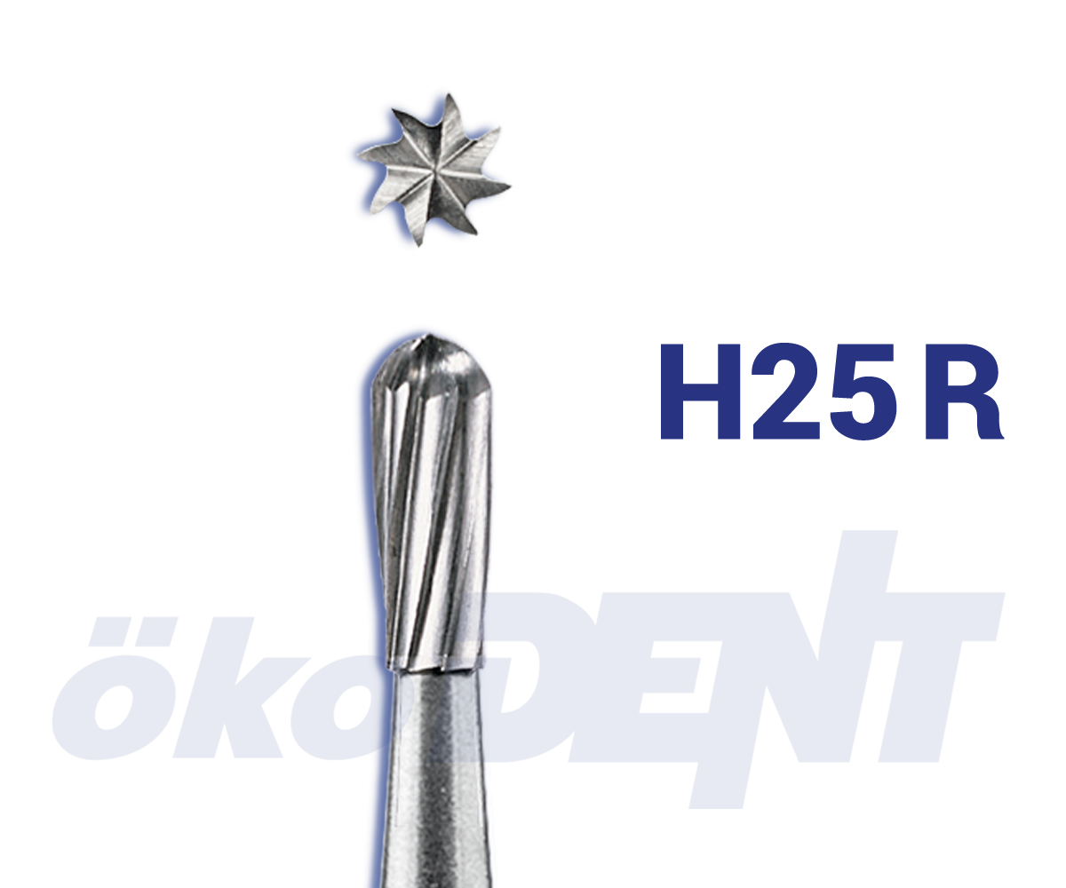Hartmetall-Bohrer H25 R – ökoDENT, Hartmetallbohrer, Keramikbohrer