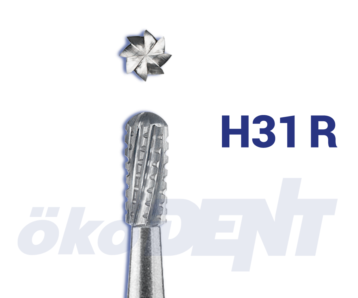 Hartmetall-Bohrer H31 R – ökoDENT, Hartmetallbohrer, Keramikbohrer