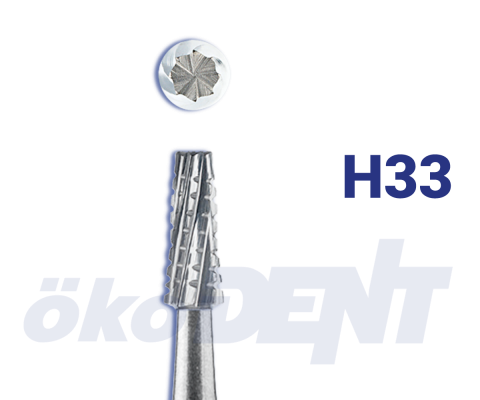 Hartmetall-Bohrer H33 – ökoDENT, Rotierende Instrumente Labor