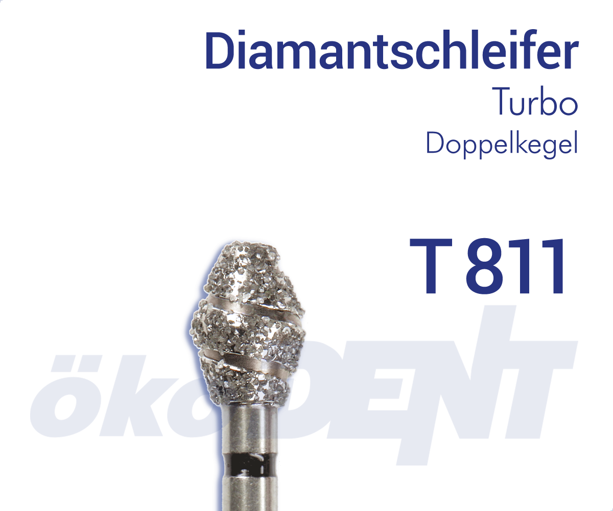 Turbo-Diamant T811 - Doppelkegel – ökoDENT, Diamanten