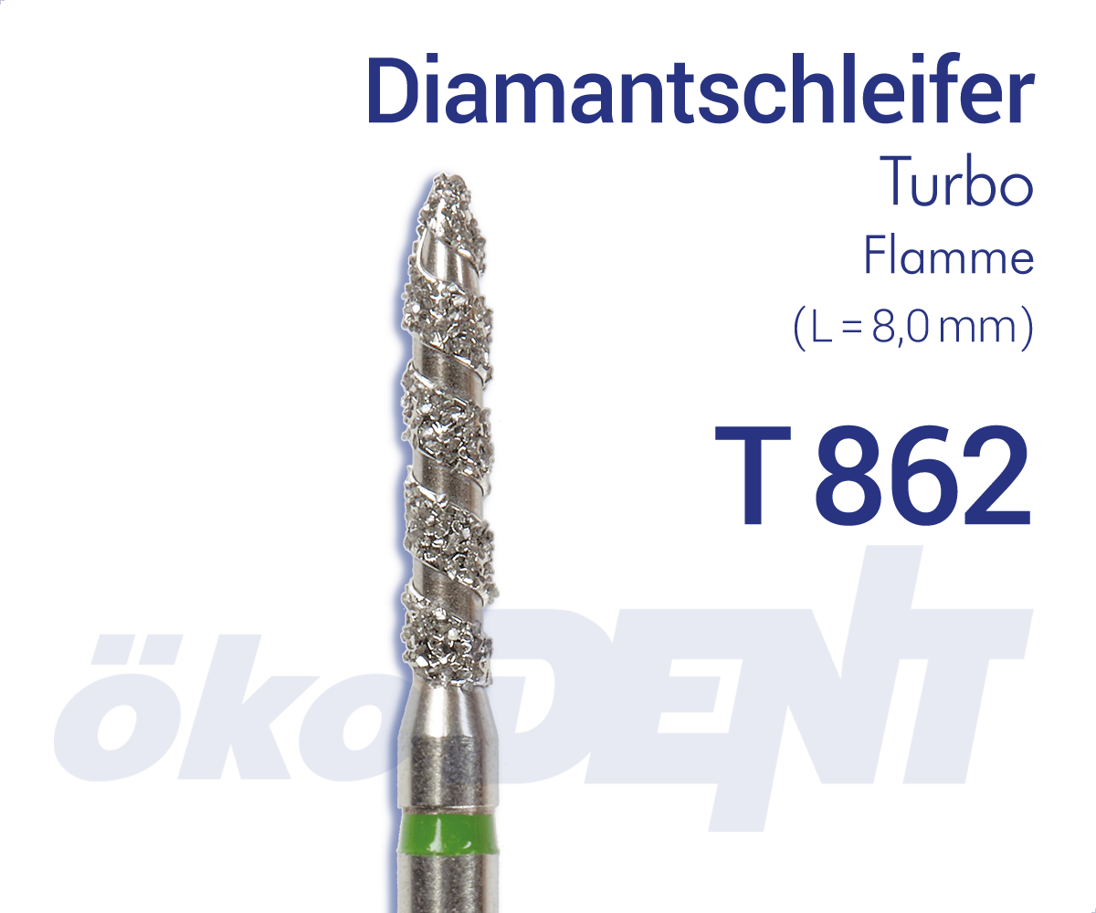 Turbo-Diamant T862 - Flamme – ökoDENT, Diamanten