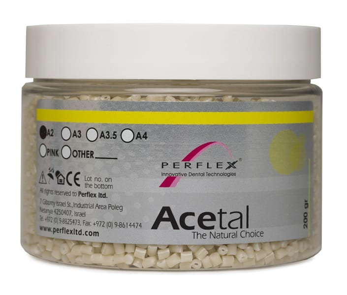 Acetal perflex aesthetic dentures – Perflex ltd, Prothesenkunststoffe