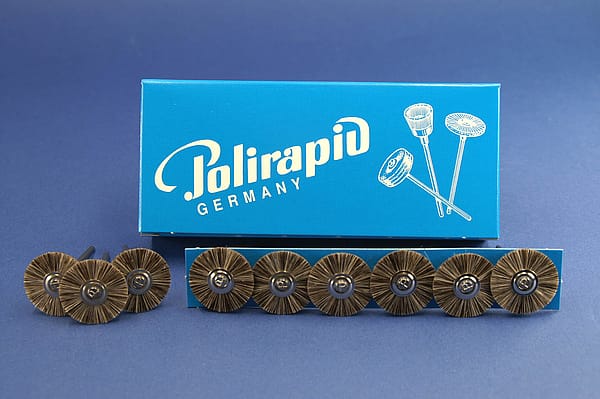 Miniaturbürsten mit Handstück, Ziegenhaar grau, Ø 23 mm, 113/23 mm H, 12 Stück MBH 13 400