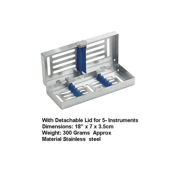 Sterilisationskassette für 5 Dentalinstrumente