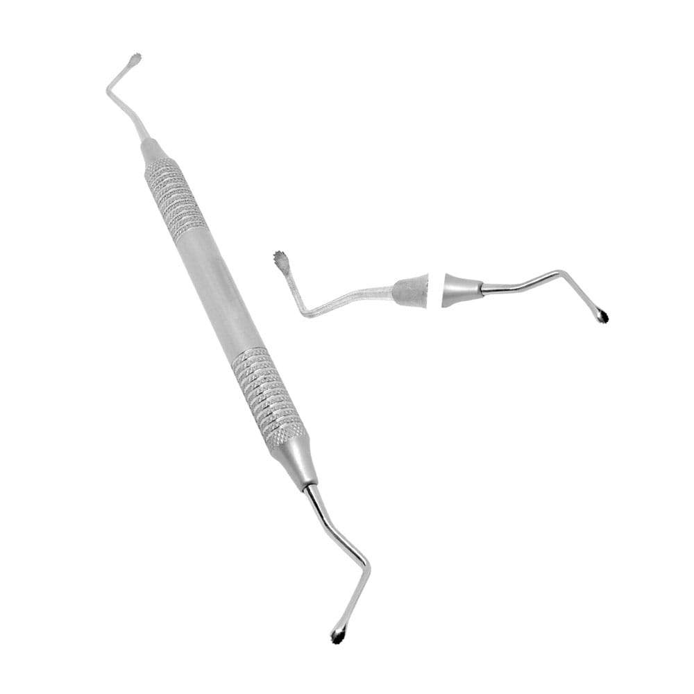 Lucas Knochenlöffel mikrogezahnt 3 mm – Precision Dental, Chirurgische Instrumente