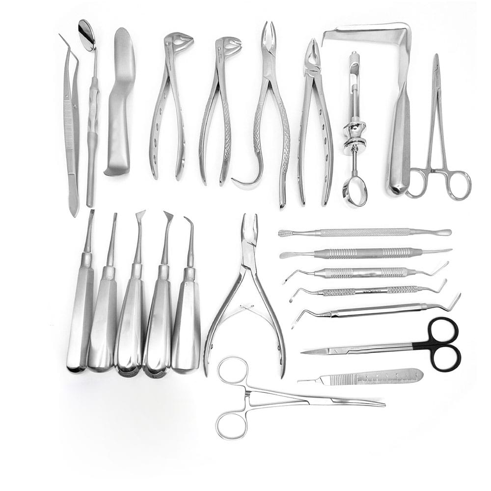 Major Dental Extraktions-Chirurgie-Set – Umfassendes professionelles Instrumentenkit – Precision Dental, Systemunabhängige Instrumente und Zubehör
