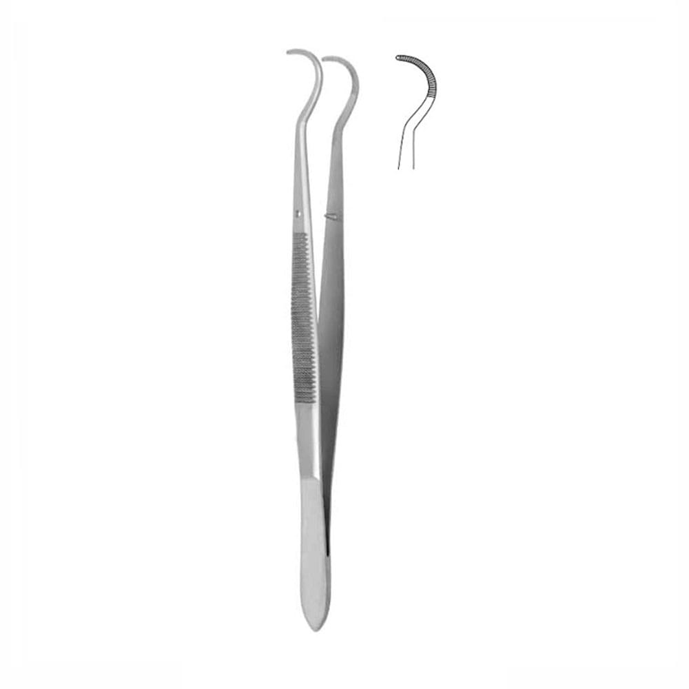 Verbandpinzette 160 mm, runde Spitze – Precision Dental, Pinzetten