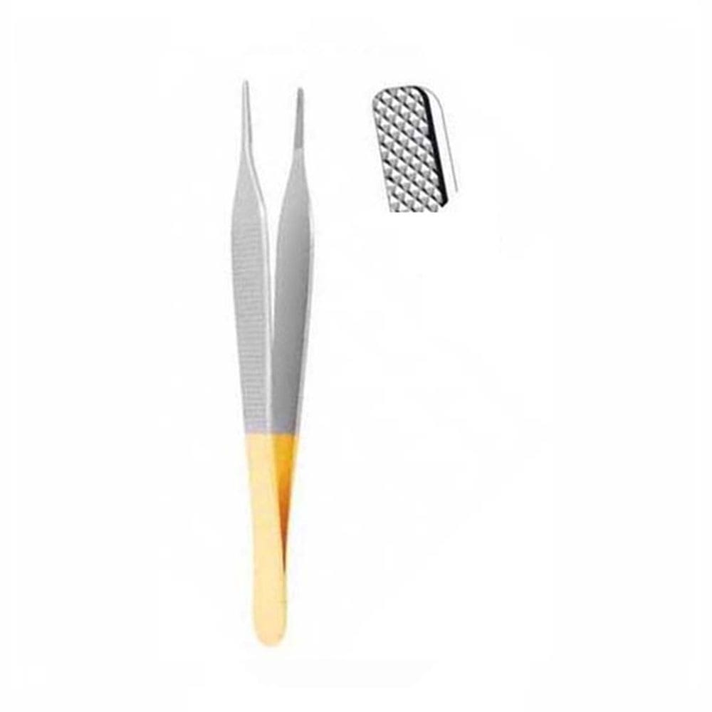 Gewebezange TC, Adson, anatomisch, 120 mm – Precision Dental, Pinzetten