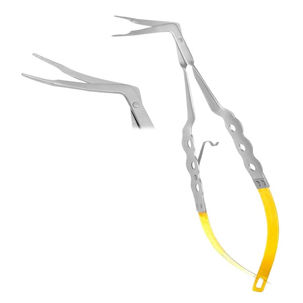 Tunneling-Gewebetransplantat-Pinzette, gebogen links