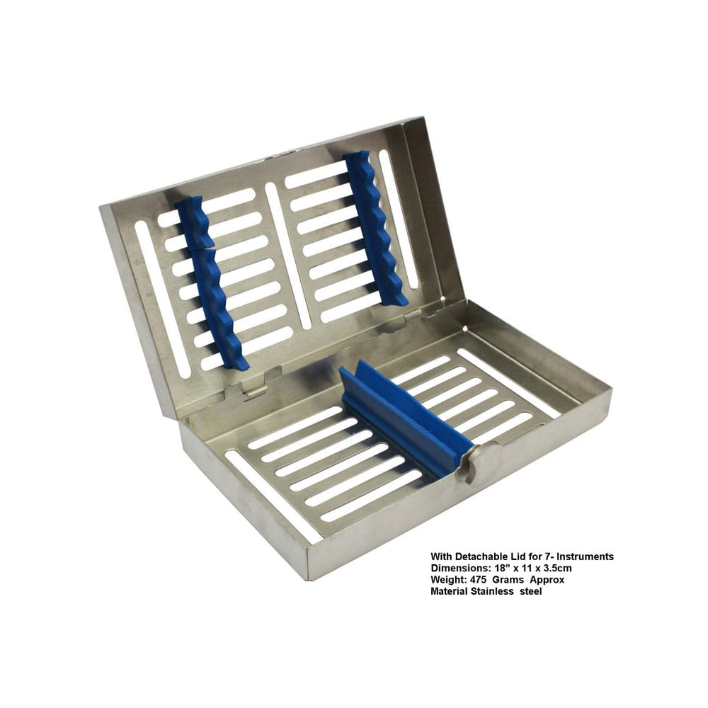 Sterilisationskassette für 7 Dentalinstrumente – Precision Dental, Trays, Sterilcontainer und Zubehör