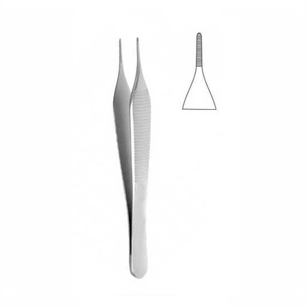 Gewebezange, Adson, anatomisch, 120 mm