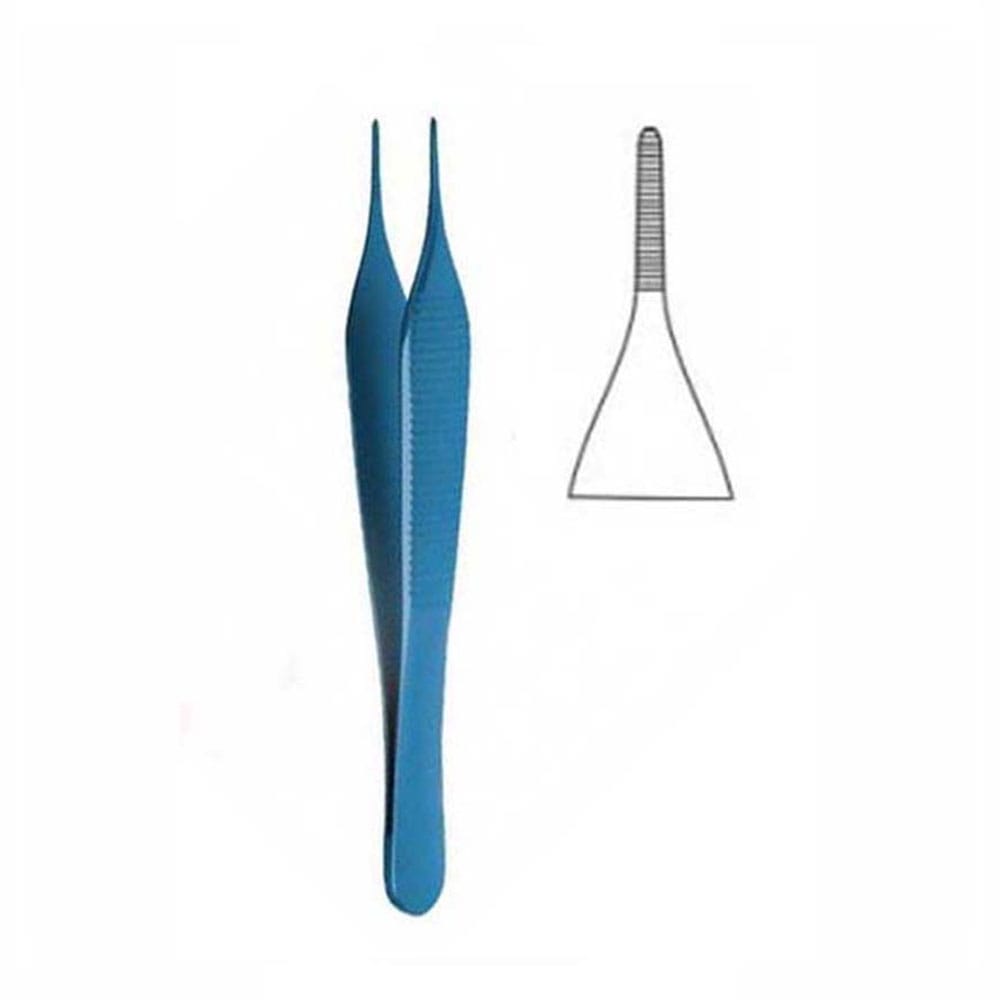 Tissue Pliers, Adson, Titanium, anatomical, 120mm – Precision Dental, Pinzetten