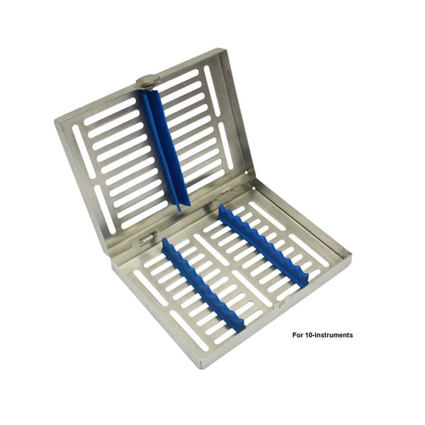Sterilisationskassette für 10 Dentalinstrumente