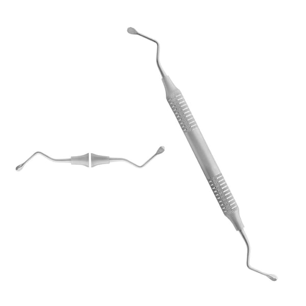 Lucas Knochenlöffel 4 mm mikrogezahnt