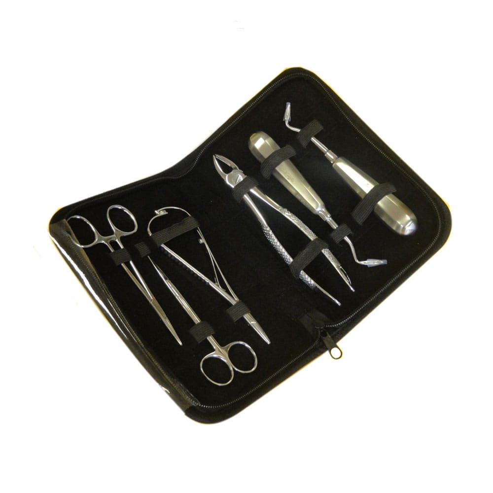 Extraktions- und Nahtinstrumentenset, 6-teilig – Precision Dental, Extraktionszangen