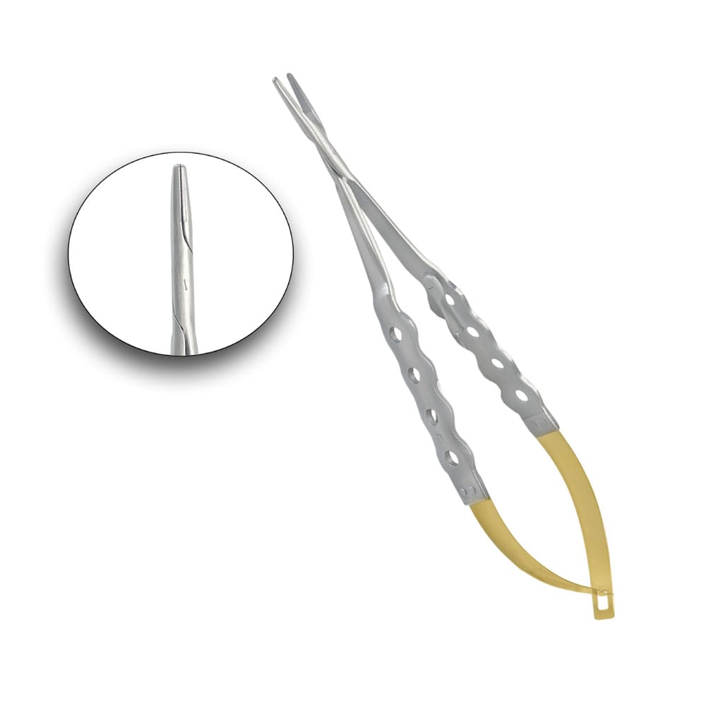 Castro-Viejo Needle Holder Twist Joint, Straight 16cm TC – Precision Dental, Chirurgische Instrumente