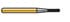 Gold Fast Cut Wolframkarbid-Bohrer