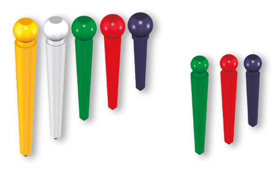 Gießbare Pivots Mikrogröße Rot 9 mm – Servo-Dental, Parapulpäre Stifte