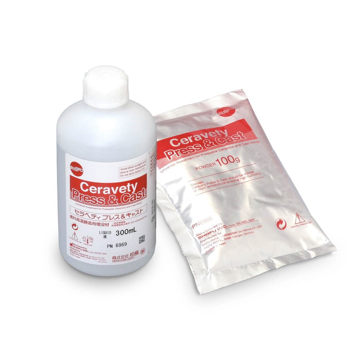 Ceravety Press & Cast – Shofu Dental, Keramikmassen