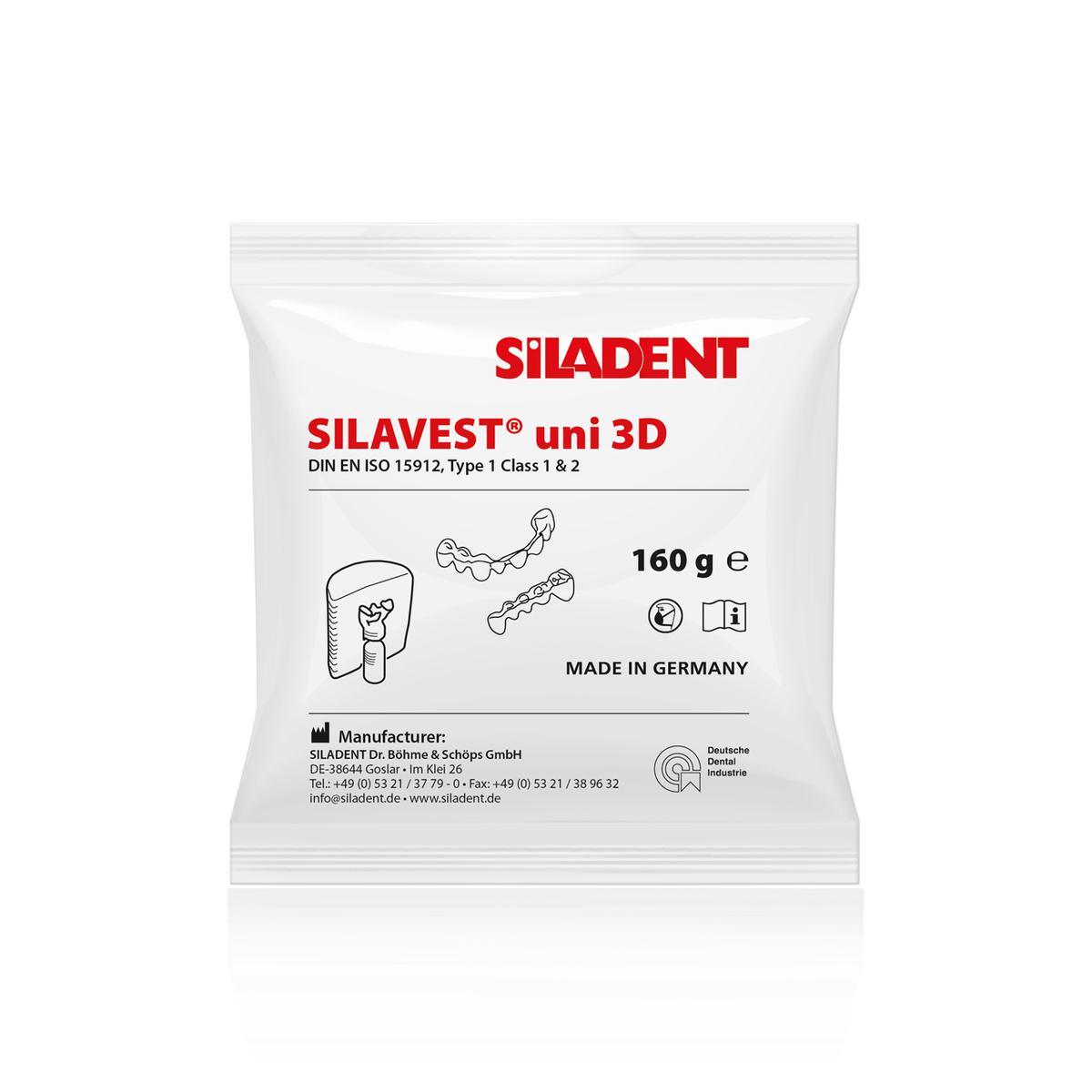 Silavest uni 3D – SILADENT Dr. Böhme & Schöps, Einbettmassen