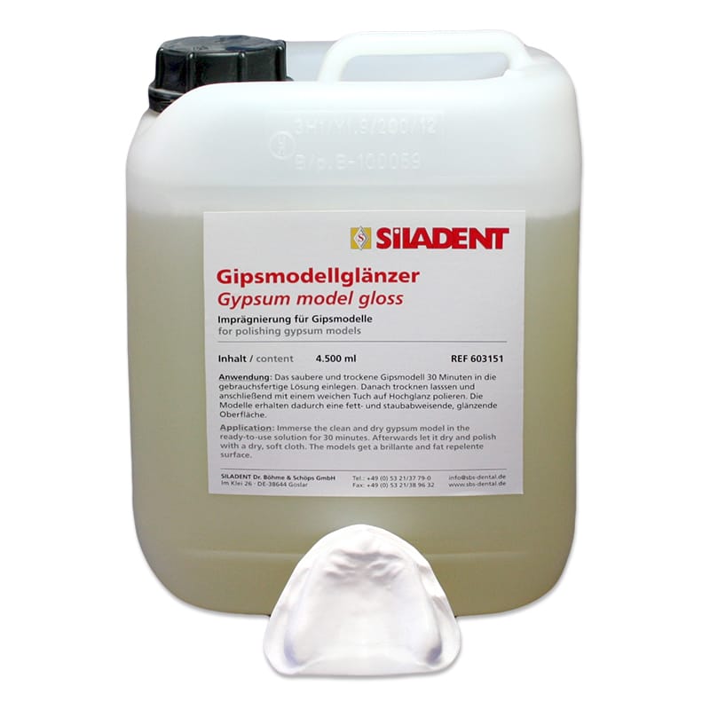 Gipsmodellglänzer 4,5 l Kanister – SILADENT Dr. Böhme & Schöps, Stumpflacke, Distanzlacke, Härter