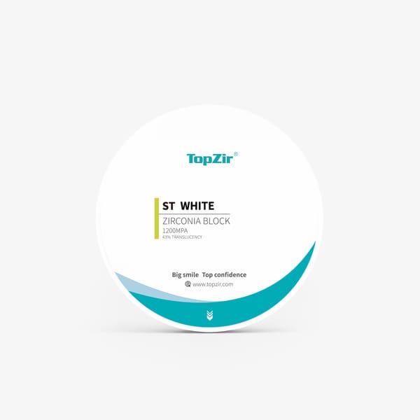 ST white dental zirconia block