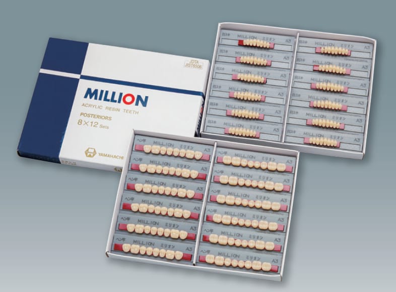 Myriad Prämolaren/Molaren mit Diastema und planen Molaren – Yamahachi Dental MFG., CO., Prothesenkunststoffe