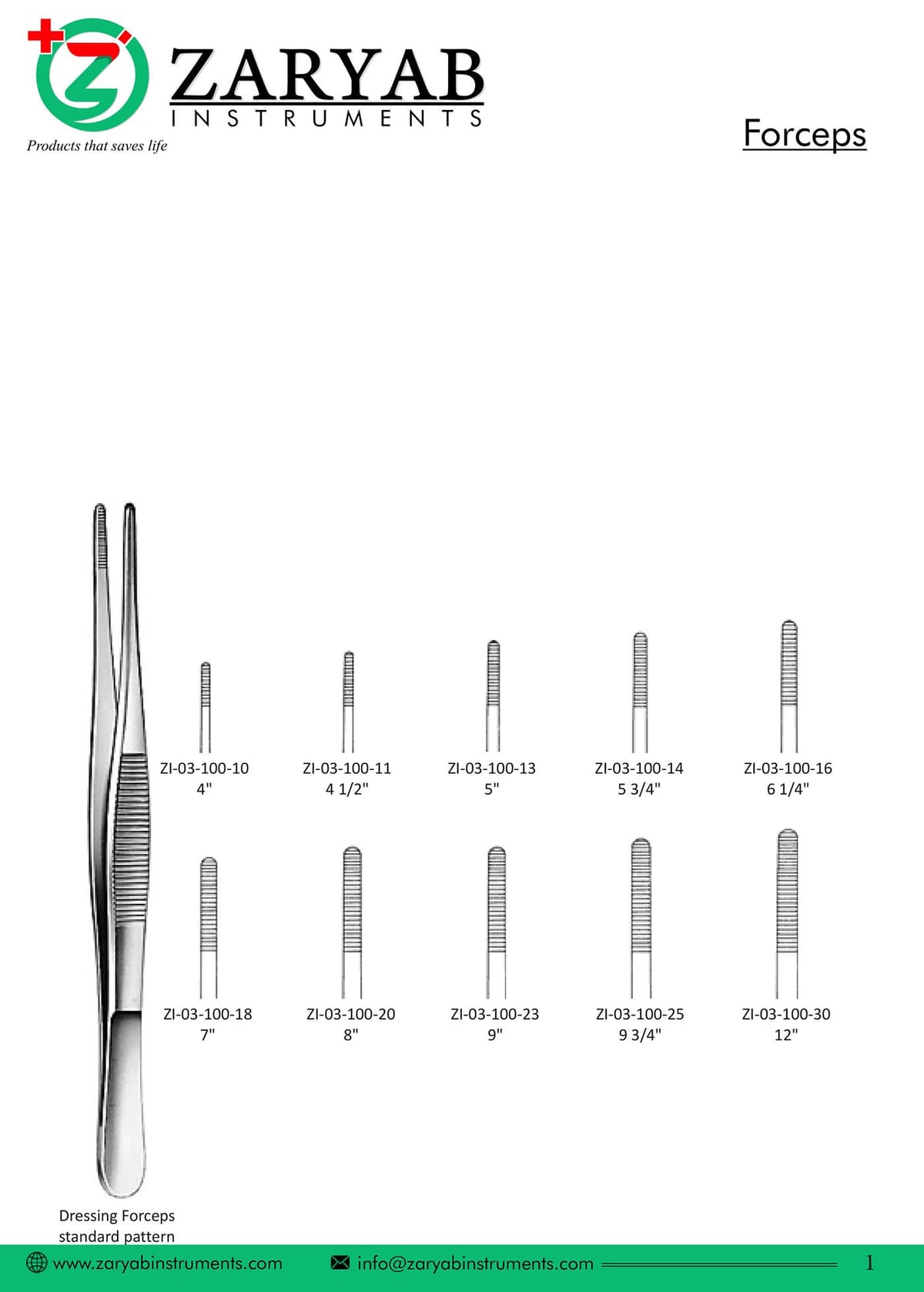 Forceps ZI-03-100-10 – Zaryab Instruments, Extraktionszangen Oberkiefer