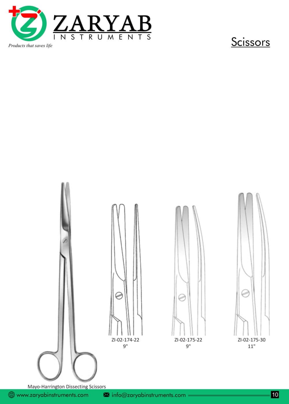 Scissors – Zaryab Instruments, Chirurgische Instrumente