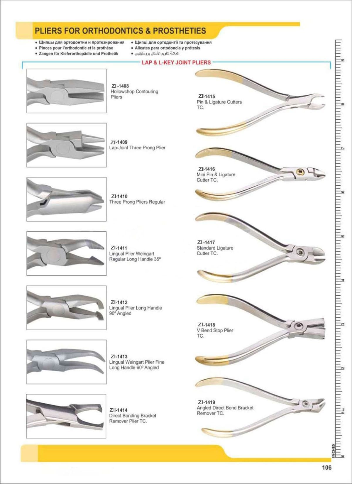 Pliers For Orthodontic Instruments & Prostheties ZI-1408 – Zaryab Instruments, Zangen