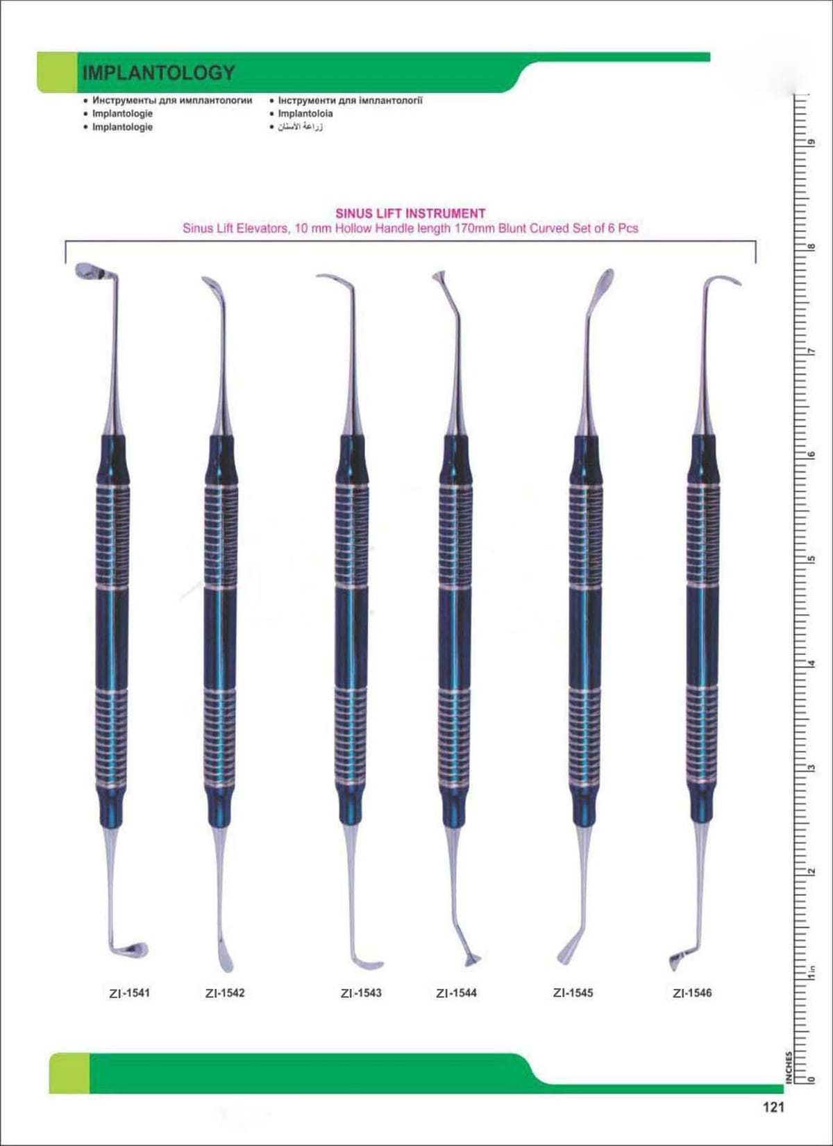 Implantology ZI-1541 – Zaryab Instruments, Bohrer und Osteotome