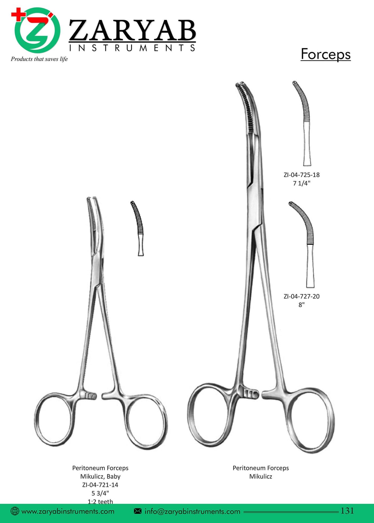 Forceps ZI-04-725-18 – Zaryab Instruments, Chirurgische Pinzetten